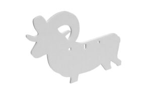 B/C AR500 3/8" SILHOUETTE RAM WHT