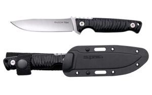 COLD STL RAZORTEK 4" BLK W/SHEATH
