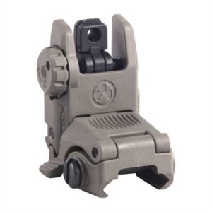 MBUS REAR SIGHT FLIP-UP POLYMER FOR AR-15 FDE
