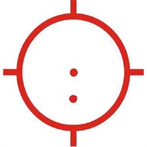 XPS2-2 HOLOGRAPHIC 68MOA RING 1 MOA RED DOTX2 RETICLE BLACK