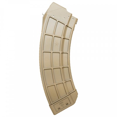 AK 30-ROUND MAGAZINE W/SS LATCH CAGE FDE