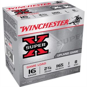SUPER-X 16 GAUGE 2-3/4'' 1 OZ #8 SHOT 25/BOX