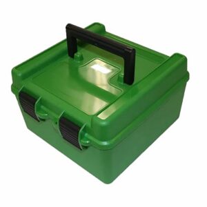 HANDLE CARRY RIFLE AMMO BOX 223 WSSM-7MM REM MAG 100RD GREEN
