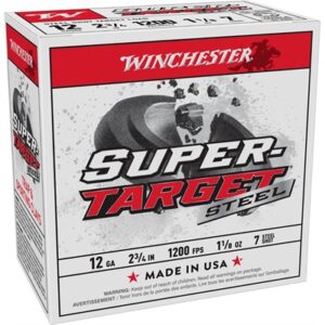 SUPER TARGET 12 GAUGE 2-3/4'' 1-1/8 OZ #7 SHOT 25/BOX