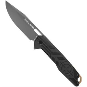 RAV-7 DROP POINT FOLDING CARRY KNIFE TITANIUM COAT