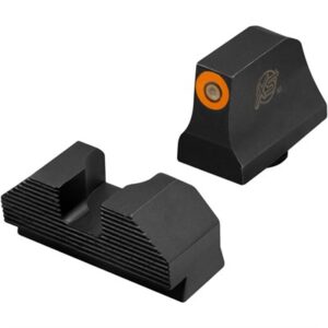 MIN SUPPRESSOR NIGHT SIGHTS-GLOCK 17,19,22-24,26,27 BLK/ORNG