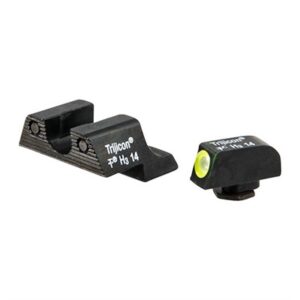 GLOCK 42/43 HD NIGHT SIGHT SET, YELLOW FRONT OUTLINE
