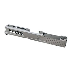 SLIDE WITH RMS CUT & COVER PLATE FOR GLOCK 43 STEALTH GREY