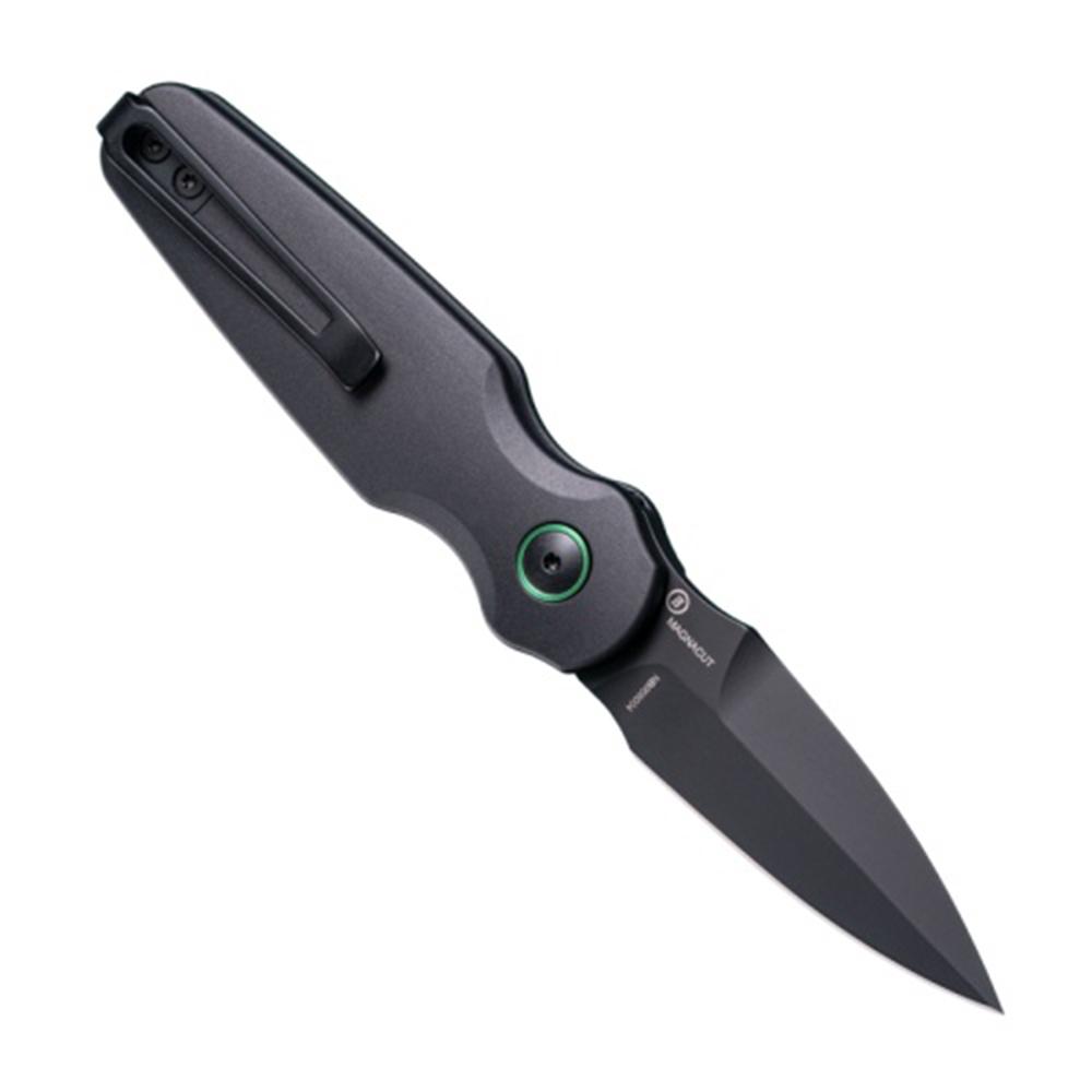 Hogue Ballista II Automatic Folder Knife 2-3/5 Spear Point Blade Solid Black Hogue Ballista II Automatic Folder Knife 2-3/5 Spear Point Blade Solid Black