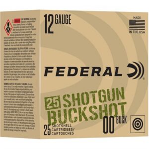 12 GAUGE 2-3/4'' 9-PELLET #00 BUCKSHOT 25/BOX